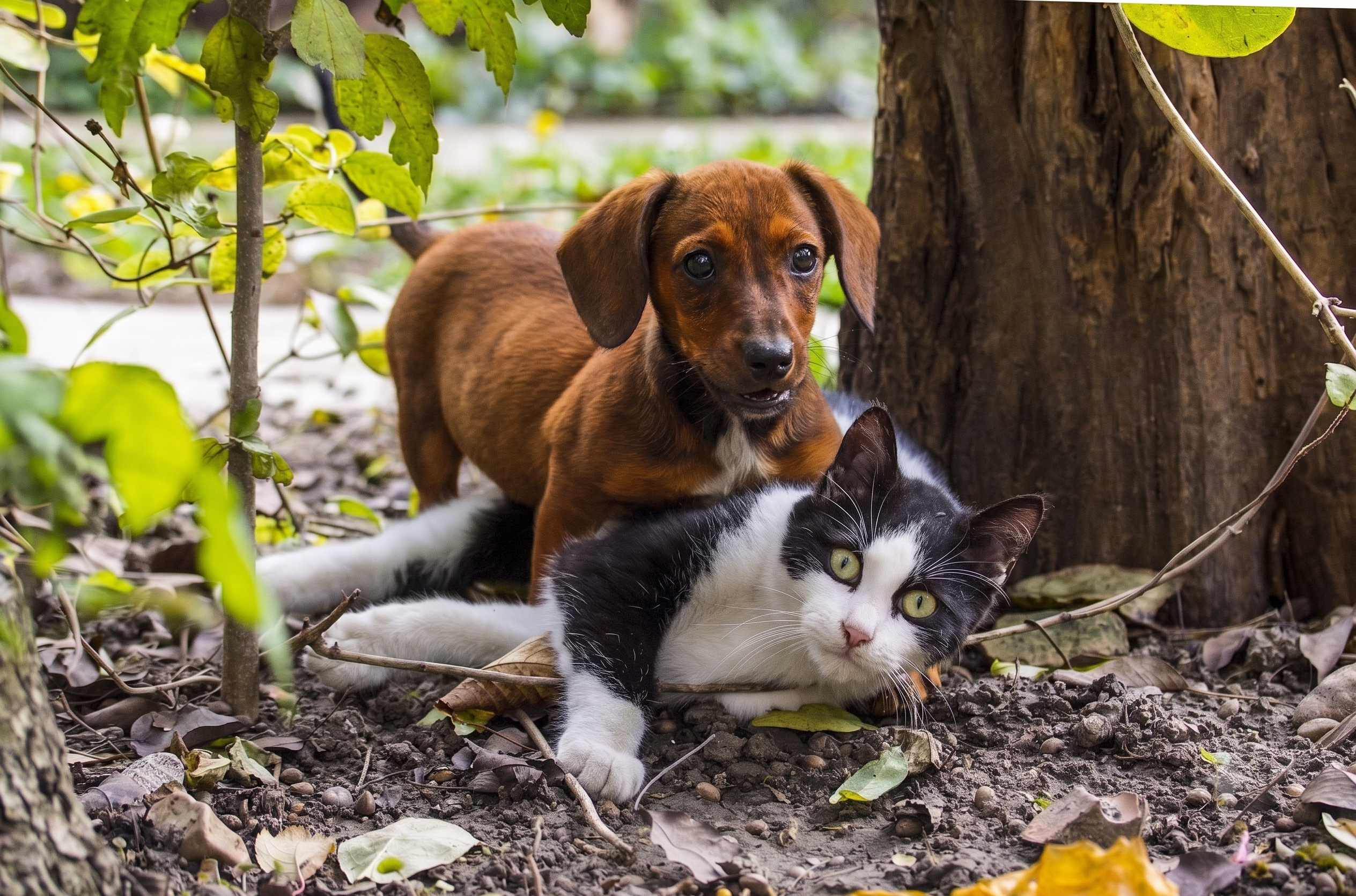 Dog in outdoor setting
